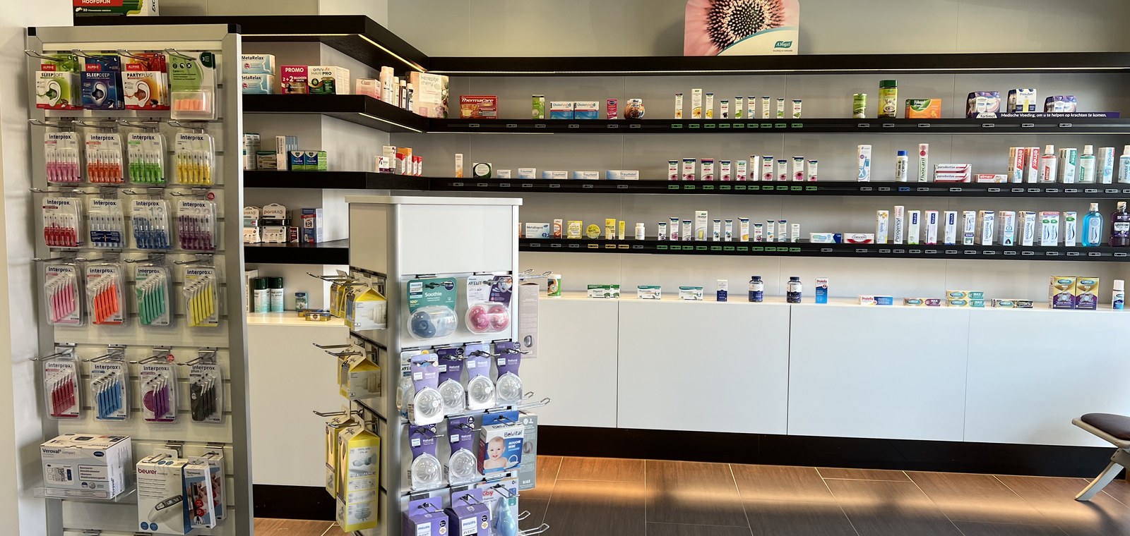 De productrekken in Apotheek Mortelmans